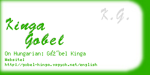 kinga gobel business card